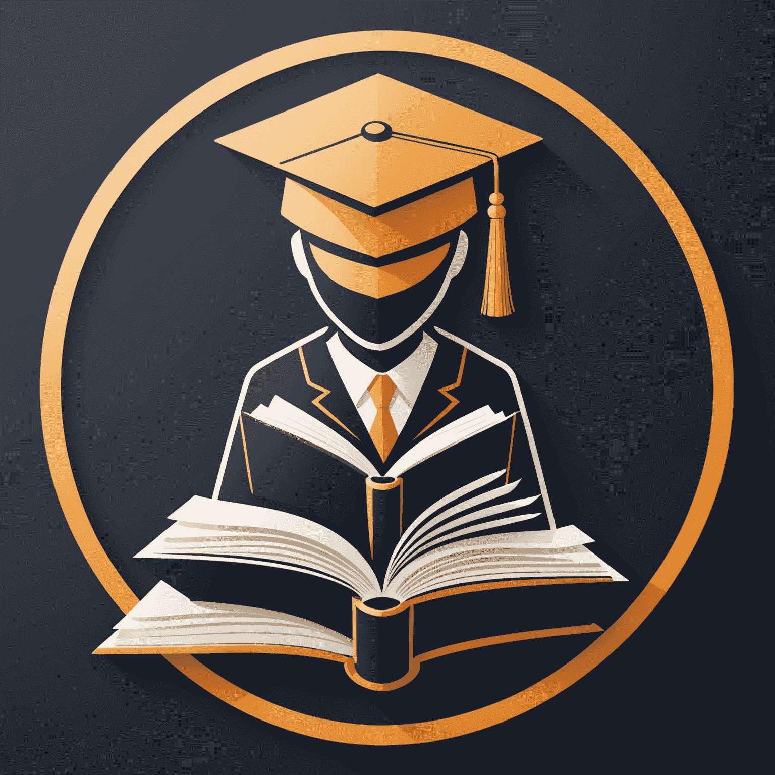 hatente_click logo - A stylized book with a mentor and student icon