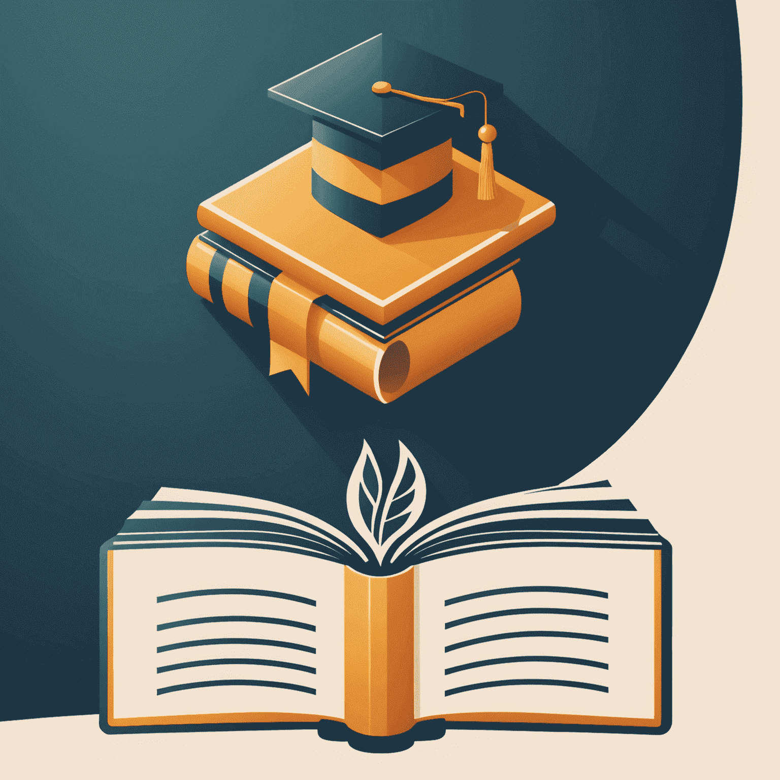 hatente_click logo - A stylized book with a mentor and student icon