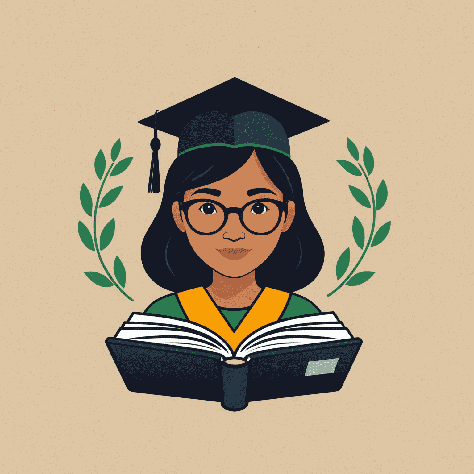 hatente_click logo - A stylized book with a mentor and student icon